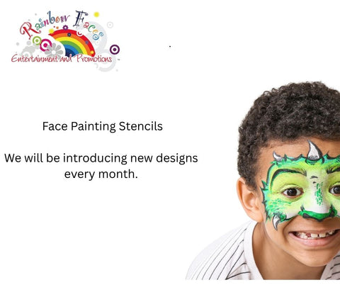 Face painting stencils