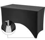 4ft Black fitted table cover