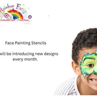 Face painting stencils
