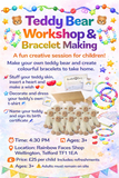 Child's Teddy bear & bracelet making workshop  9th April 4.30pm
