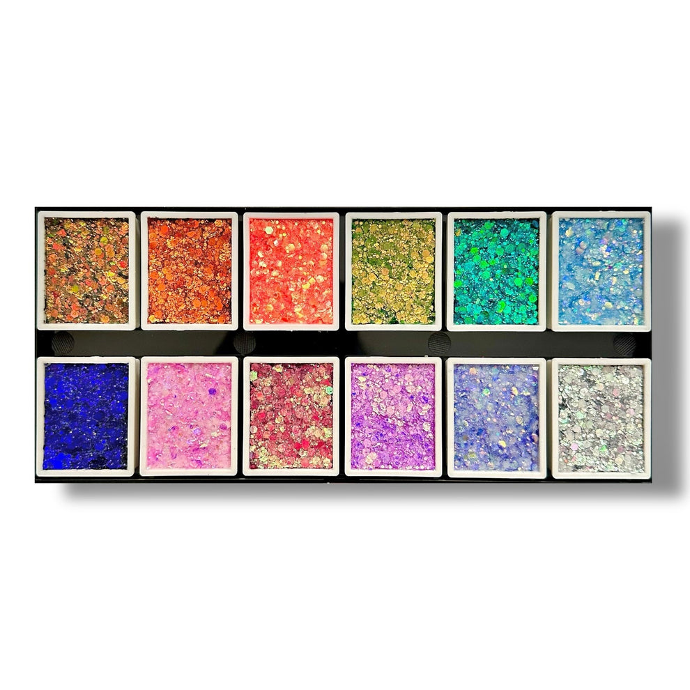 Glitter Balm palette by Essentials