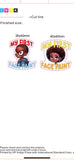 My first face paint stickers