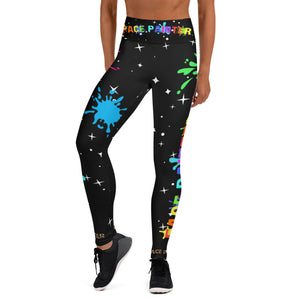Face  Painting yoga leggings in small-Xl -Allow upto 10 days as from USA