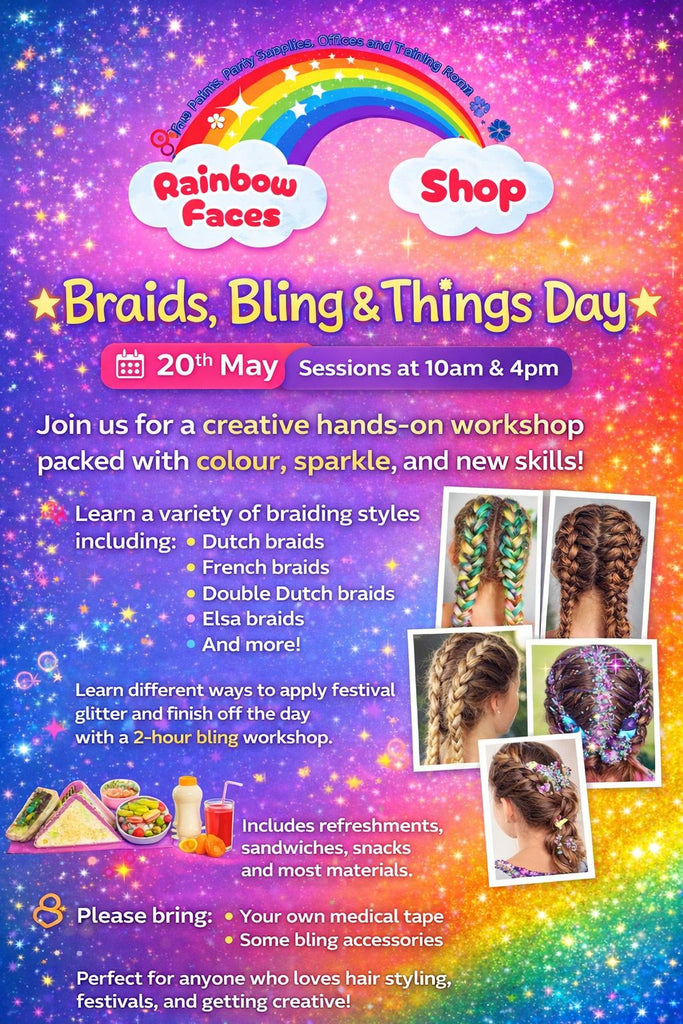 Braids, bling & things workshop 10am-4pm so much fun