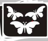 Glitter tattoos stencils