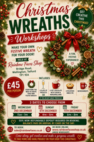 Christmas wreath making workshops