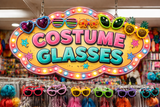Fancy dress glasses