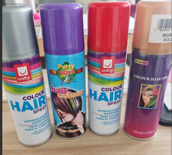 Coloured Hair Spray